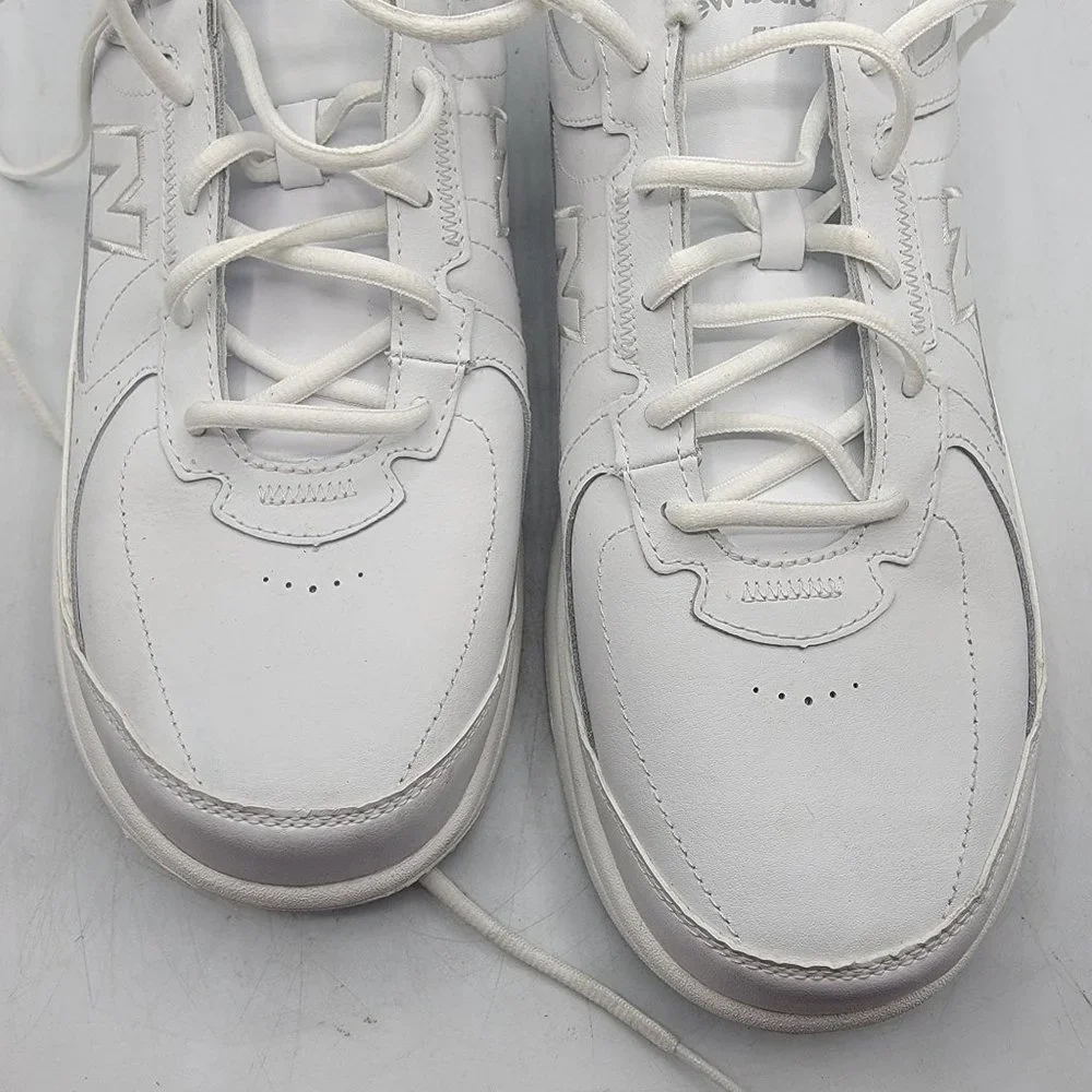 New Balance 577 Mens 13 Triple White Casual Walking Dad Shoes Sneakers MW577WT